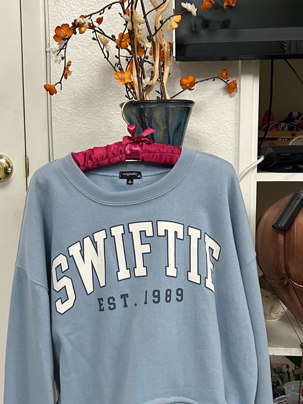 Light Blue SWIFTIE Crewneck Sweatshirt by Originality